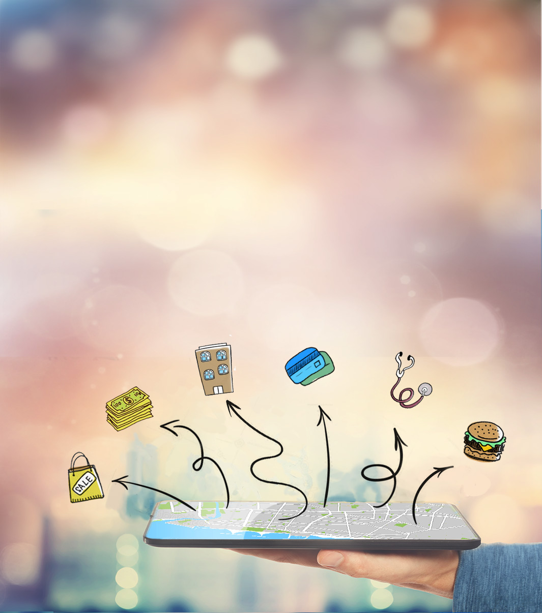 יד מגישה טאבלט